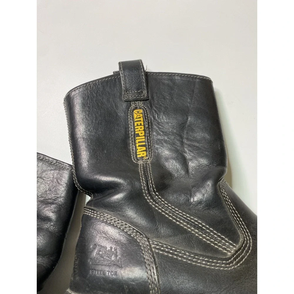 SAFETY‎ WORK BOOTS MOTORCYCLE RIDING CATERPILLAR STEAL TOE CATBOOTS Men's 10 M